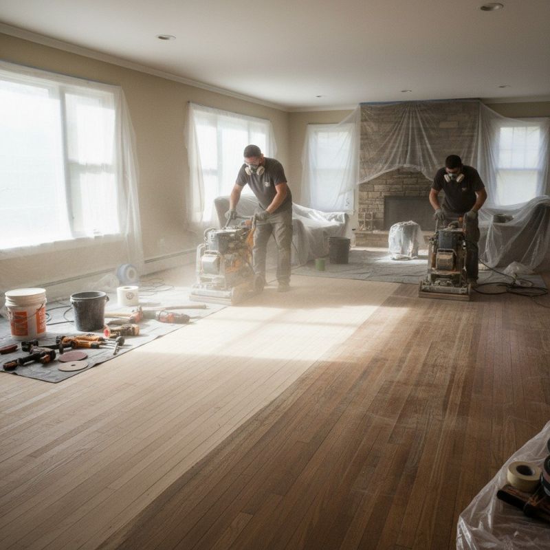 Local Hardwood Resurfacing pros at work